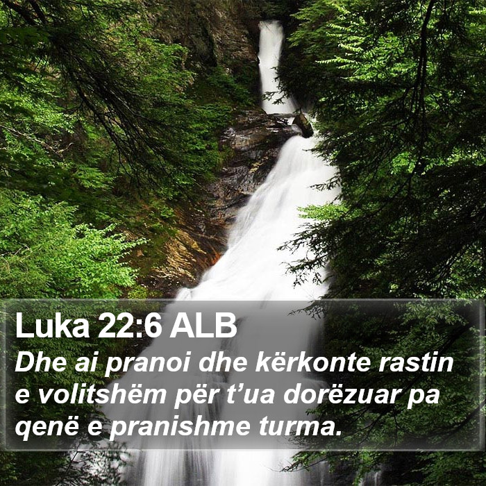 Luka 22:6 ALB Bible Study