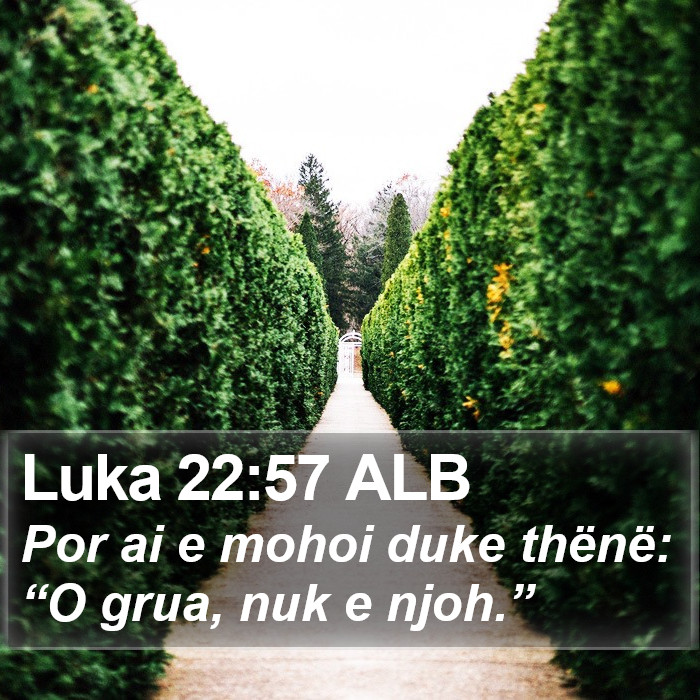 Luka 22:57 ALB Bible Study