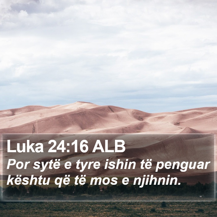 Luka 24:16 ALB Bible Study