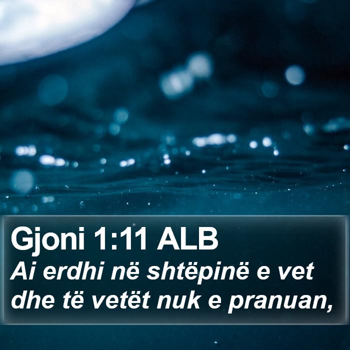 Gjoni 1:11 ALB Bible Study