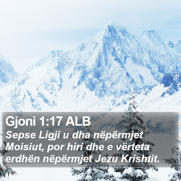 Gjoni 1:17 ALB Bible Study