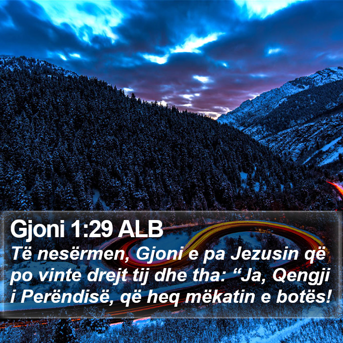 Gjoni 1:29 ALB Bible Study