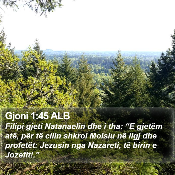 Gjoni 1:45 ALB Bible Study