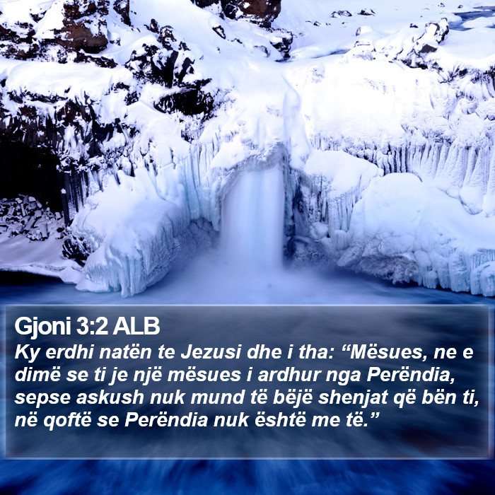 Gjoni 3:2 ALB Bible Study