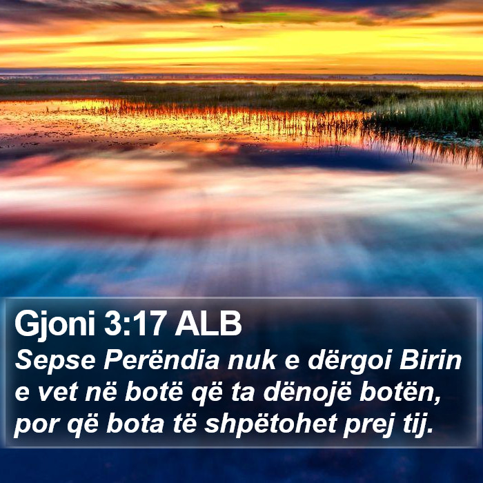 Gjoni 3:17 ALB Bible Study