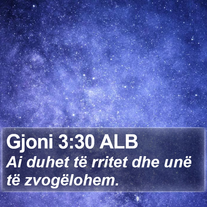 Gjoni 3:30 ALB Bible Study