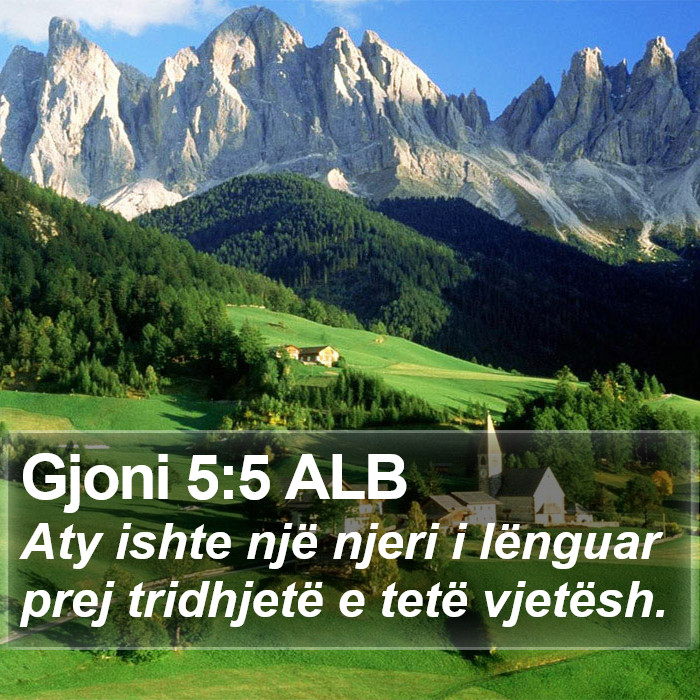 Gjoni 5:5 ALB Bible Study