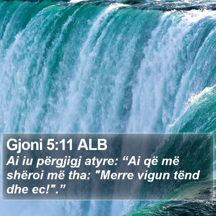 Gjoni 5:11 ALB Bible Study