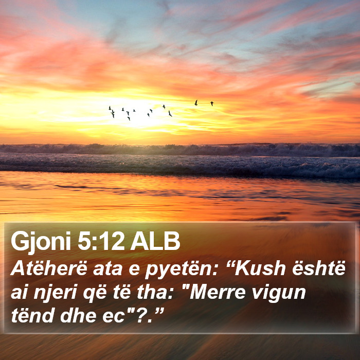 Gjoni 5:12 ALB Bible Study