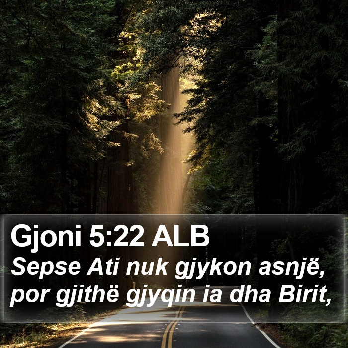 Gjoni 5:22 ALB Bible Study