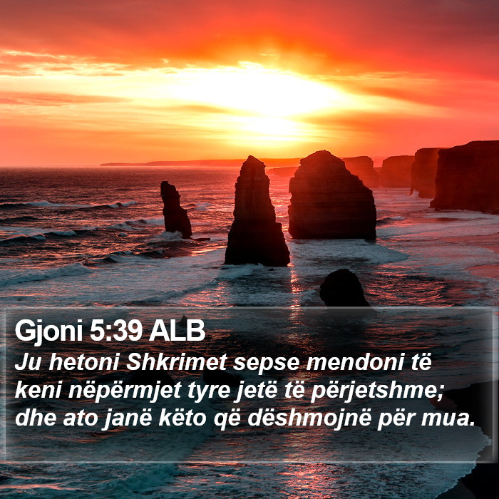 Gjoni 5:39 ALB Bible Study