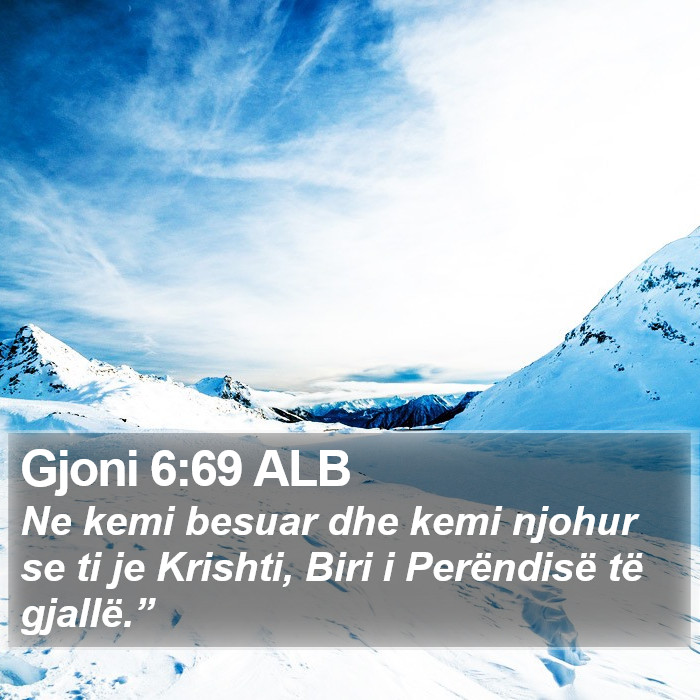 Gjoni 6:69 ALB Bible Study