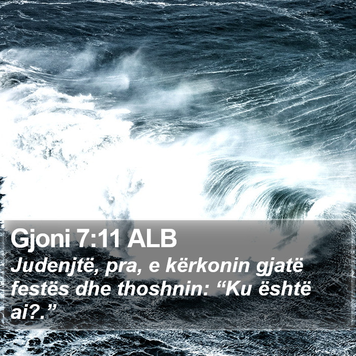 Gjoni 7:11 ALB Bible Study