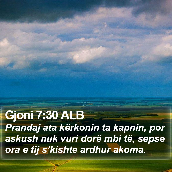 Gjoni 7:30 ALB Bible Study