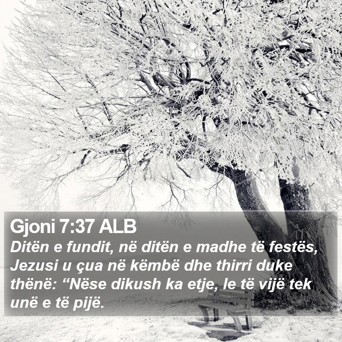 Gjoni 7:37 ALB Bible Study