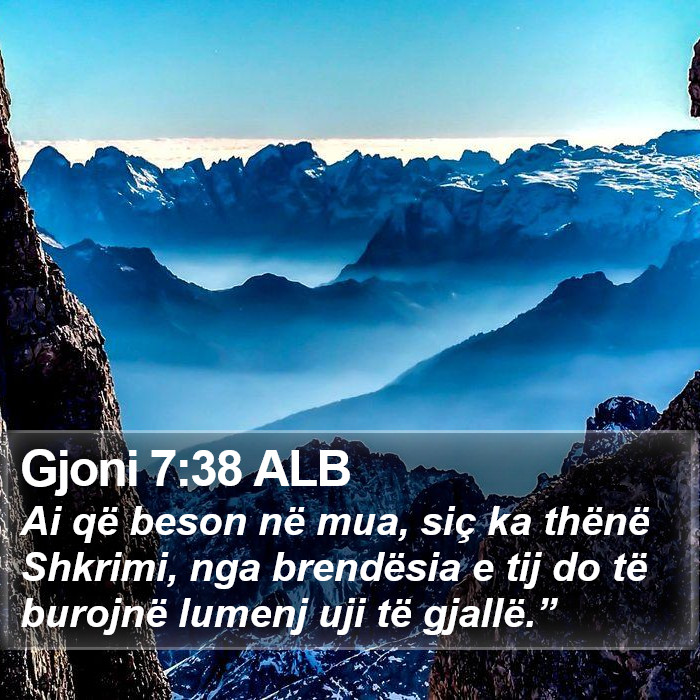 Gjoni 7:38 ALB Bible Study