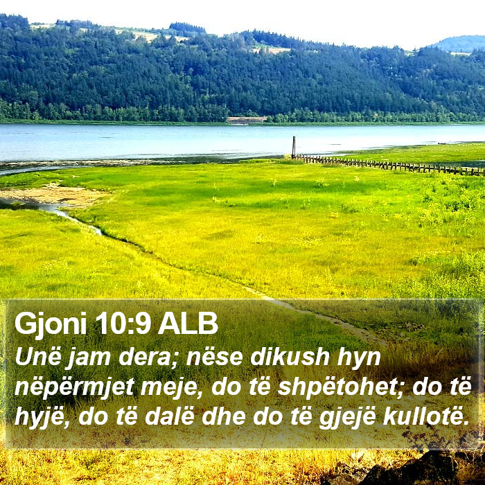 Gjoni 10:9 ALB Bible Study