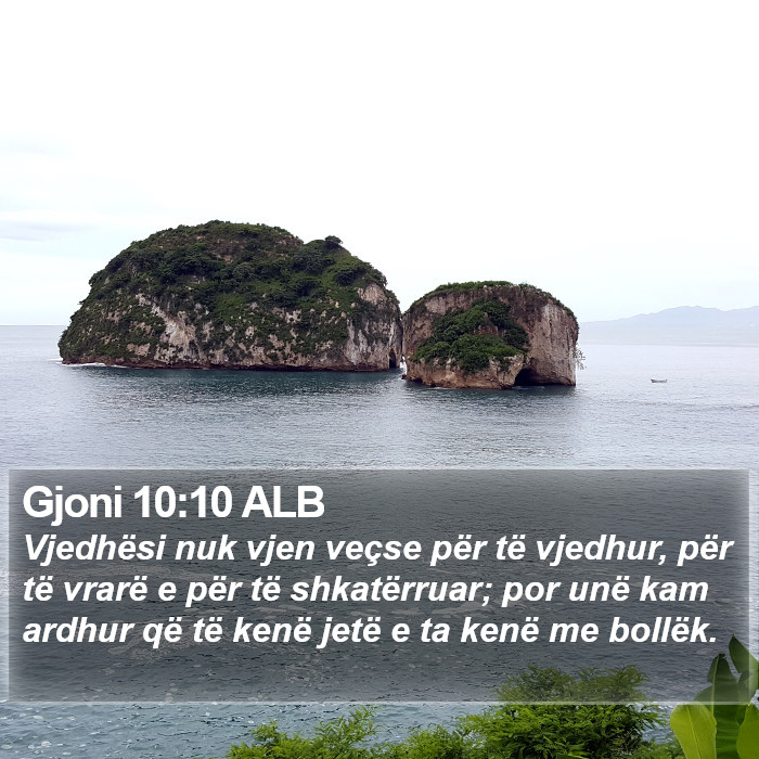 Gjoni 10:10 ALB Bible Study