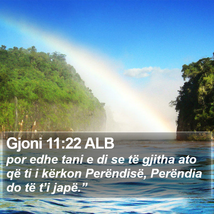 Gjoni 11:22 ALB Bible Study