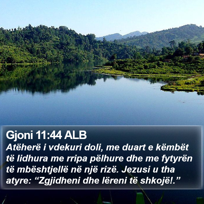 Gjoni 11:44 ALB Bible Study