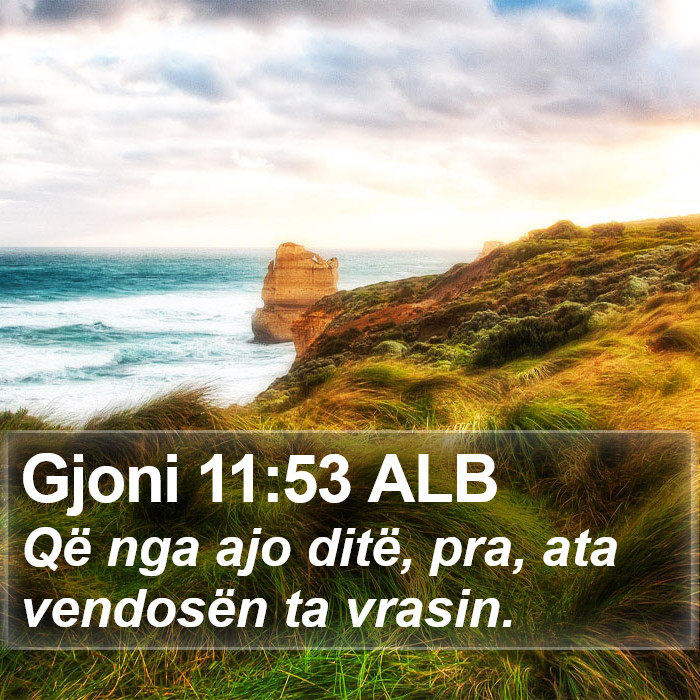 Gjoni 11:53 ALB Bible Study