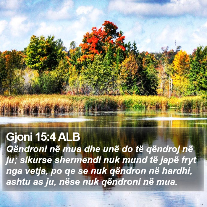 Gjoni 15:4 ALB Bible Study