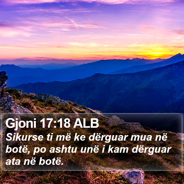 Gjoni 17:18 ALB Bible Study