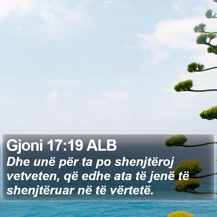 Gjoni 17:19 ALB Bible Study