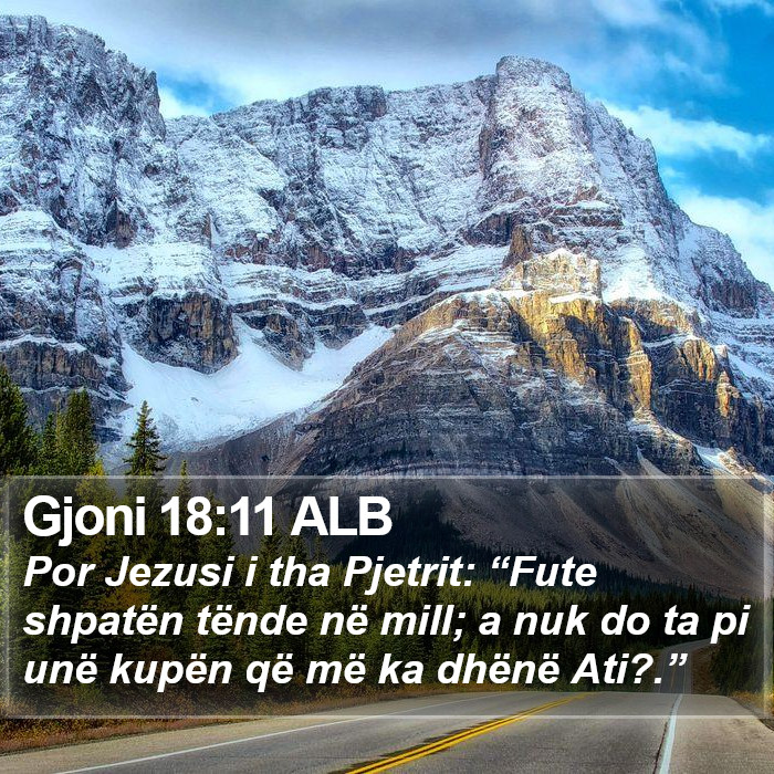 Gjoni 18:11 ALB Bible Study