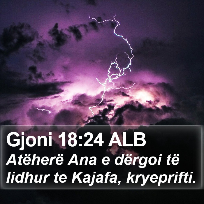 Gjoni 18:24 ALB Bible Study