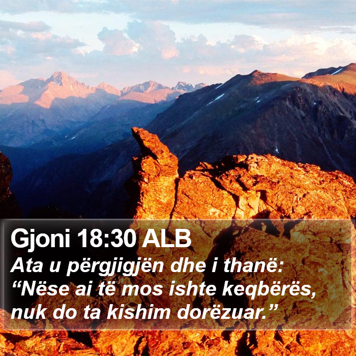 Gjoni 18:30 ALB Bible Study