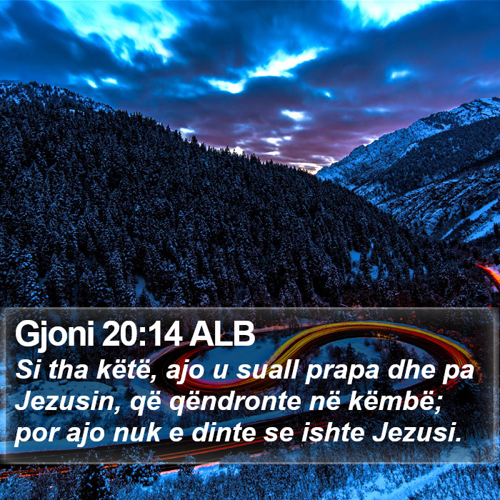 Gjoni 20:14 ALB Bible Study