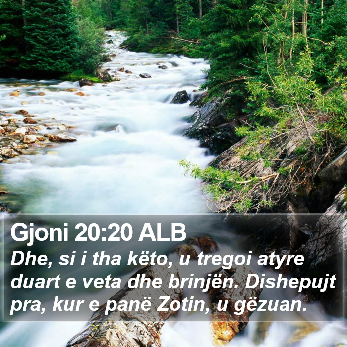 Gjoni 20:20 ALB Bible Study