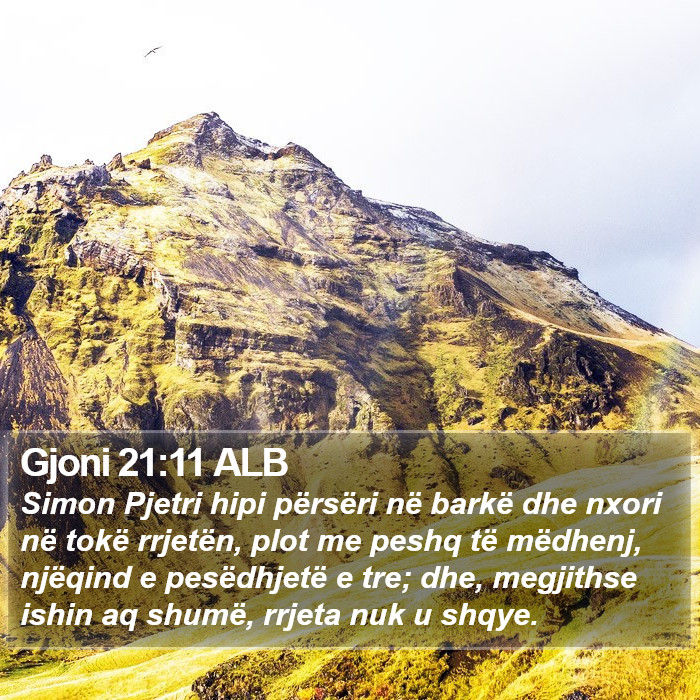 Gjoni 21:11 ALB Bible Study