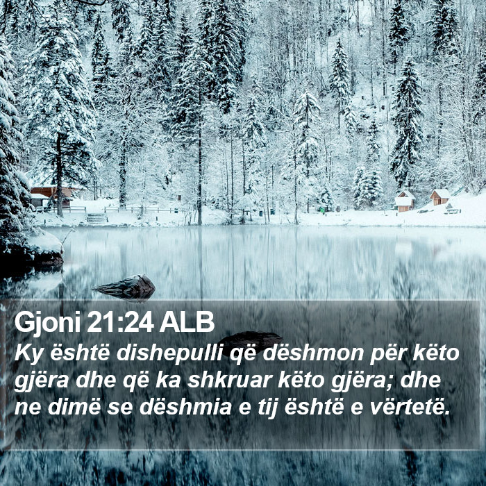 Gjoni 21:24 ALB Bible Study