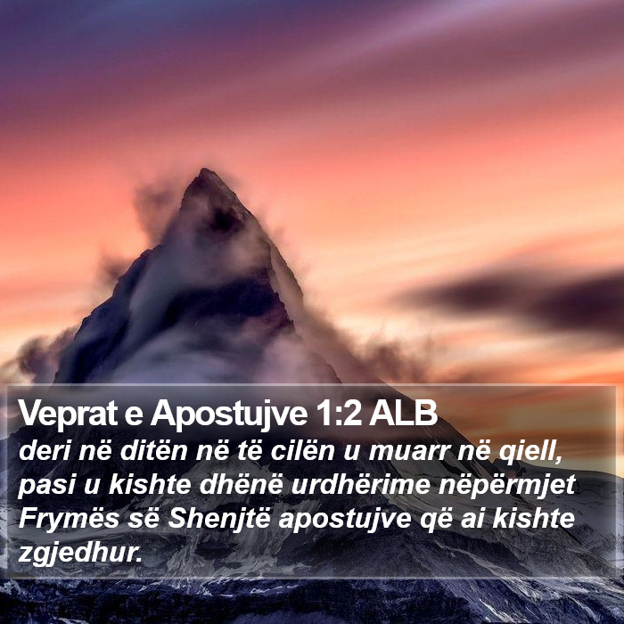 Veprat e Apostujve 1:2 ALB Bible Study