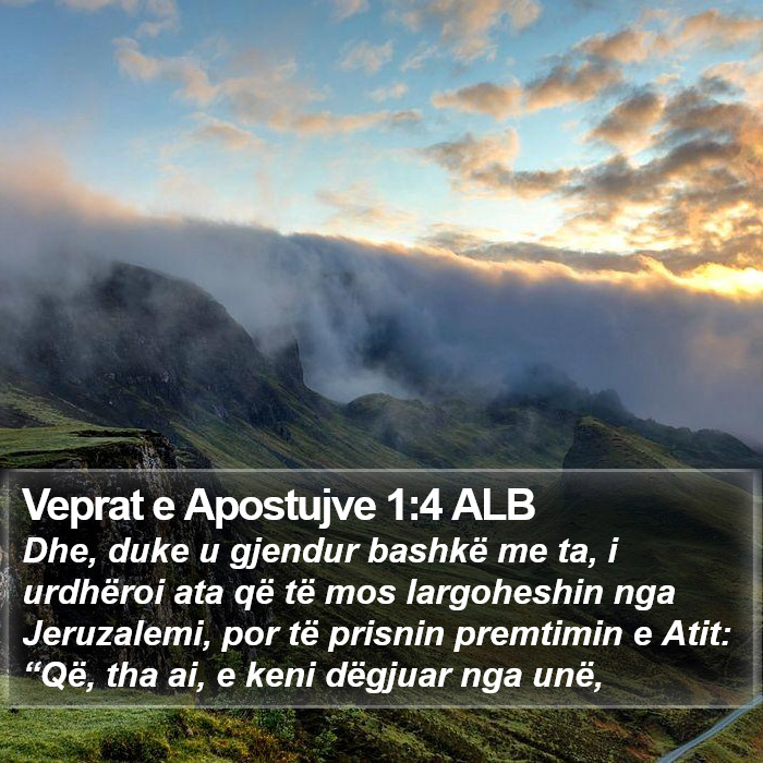 Veprat e Apostujve 1:4 ALB Bible Study