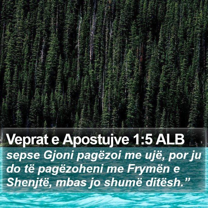 Veprat e Apostujve 1:5 ALB Bible Study