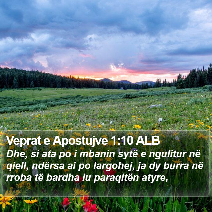 Veprat e Apostujve 1:10 ALB Bible Study