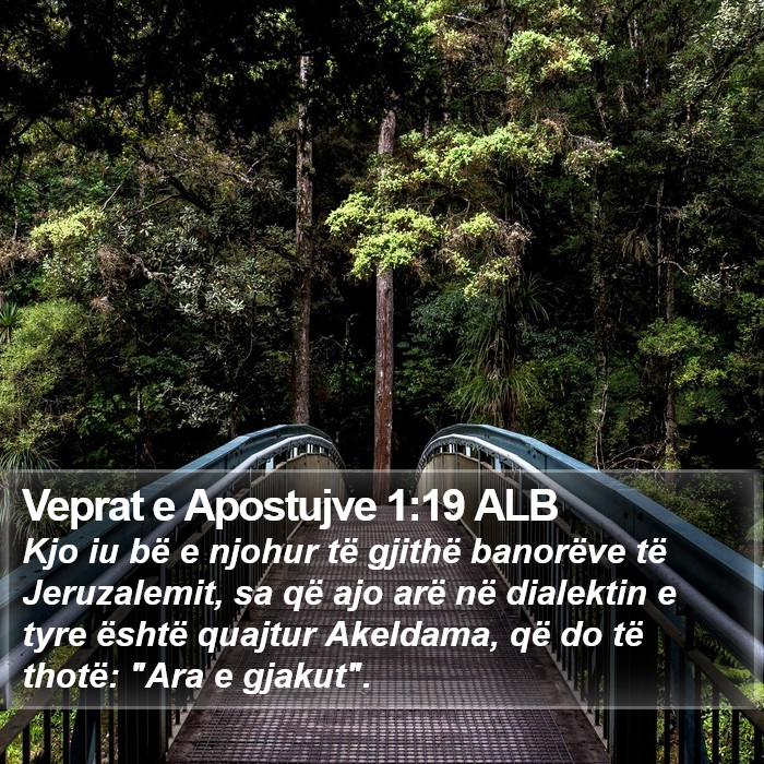 Veprat e Apostujve 1:19 ALB Bible Study