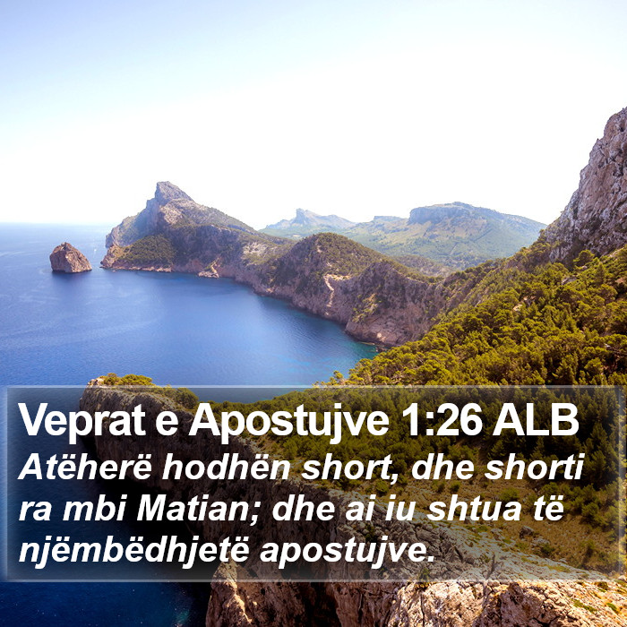 Veprat e Apostujve 1:26 ALB Bible Study