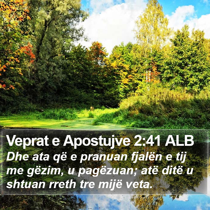 Veprat e Apostujve 2:41 ALB Bible Study