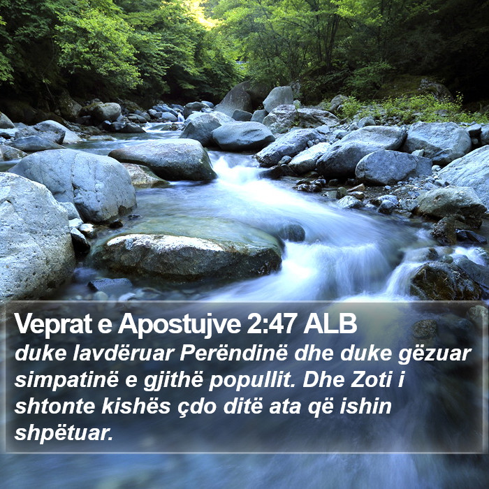 Veprat e Apostujve 2:47 ALB Bible Study