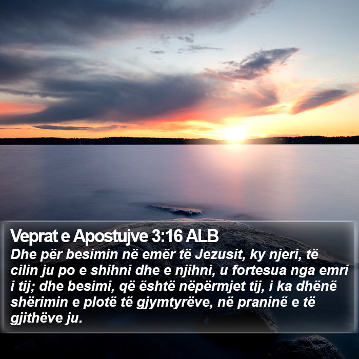 Veprat e Apostujve 3:16 ALB Bible Study