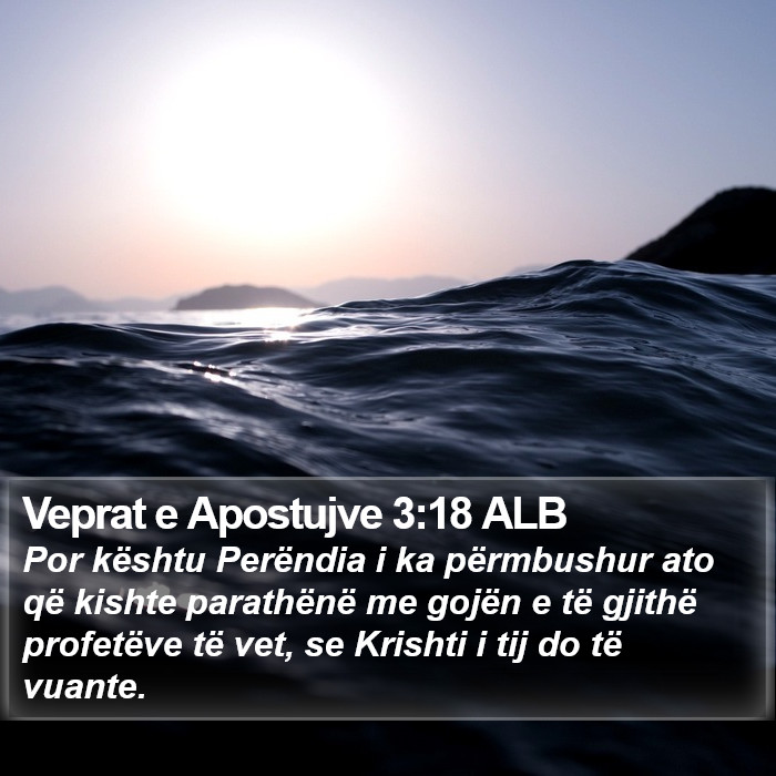 Veprat e Apostujve 3:18 ALB Bible Study