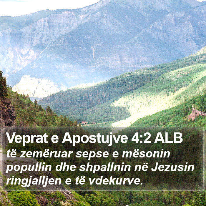 Veprat e Apostujve 4:2 ALB Bible Study
