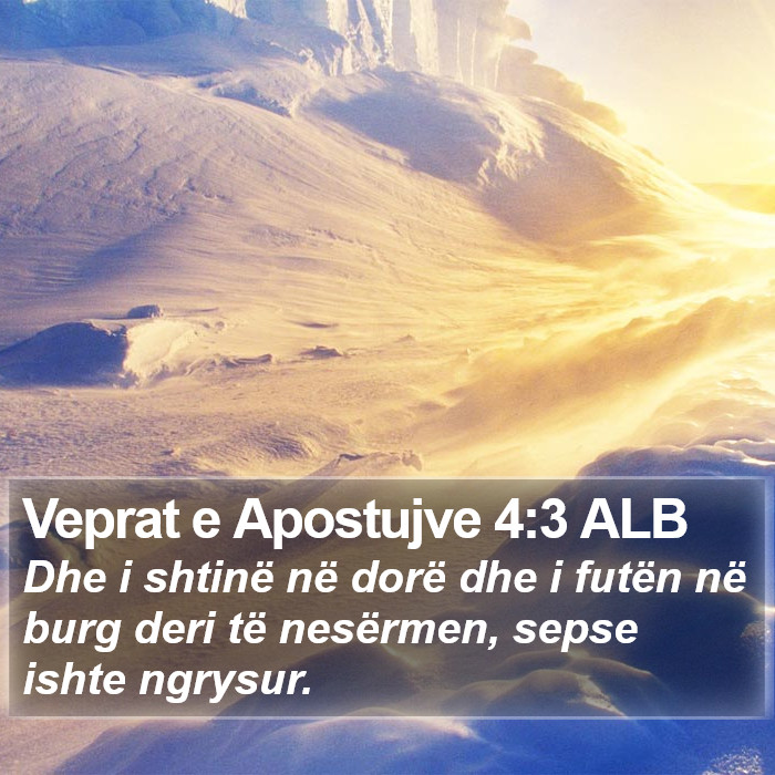 Veprat e Apostujve 4:3 ALB Bible Study