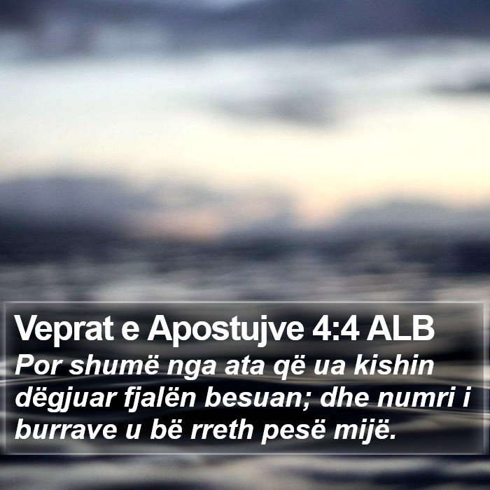 Veprat e Apostujve 4:4 ALB Bible Study