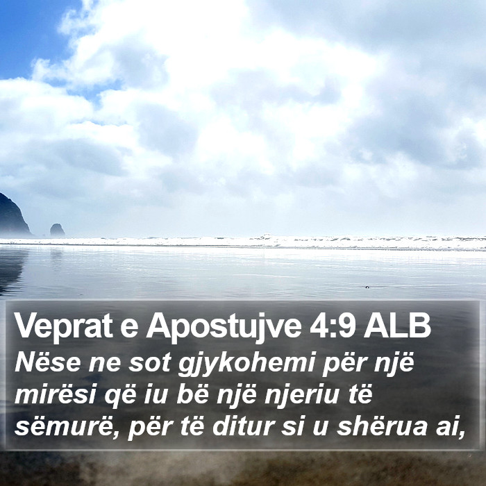 Veprat e Apostujve 4:9 ALB Bible Study