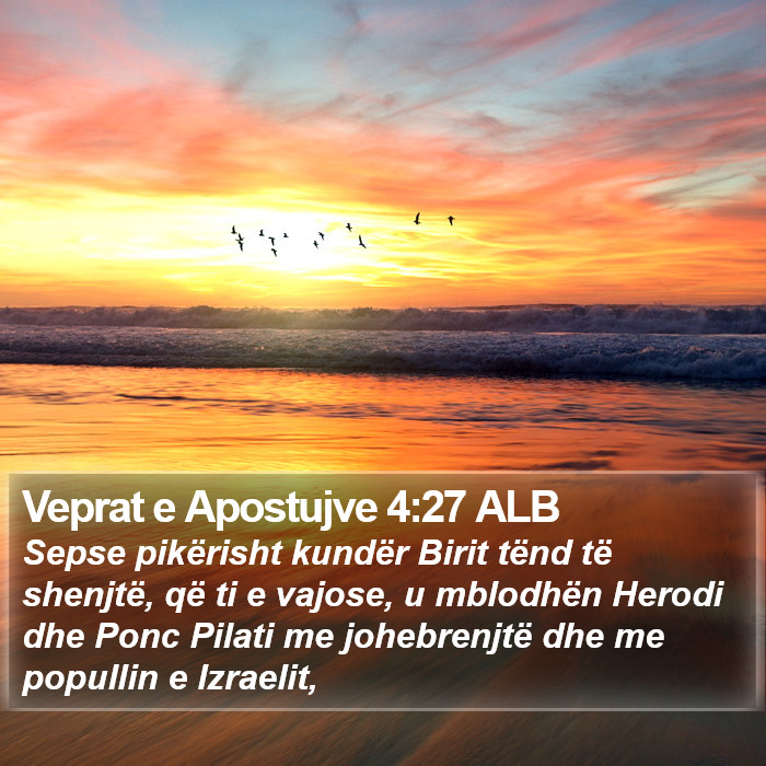 Veprat e Apostujve 4:27 ALB Bible Study